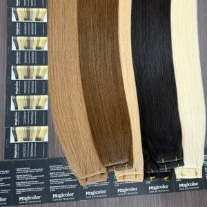 Genius Weft hair extensions 100% virgin human hair straight 20"