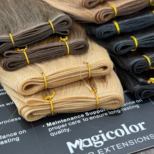 Genius Weft hair extensions 100% virgin human hair straight 20"