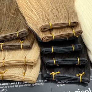 Genius Weft hair extensions 100% virgin human hair straight 20"
