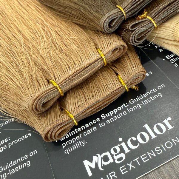 Genius Weft hair extensions 100% virgin human hair straight 20"